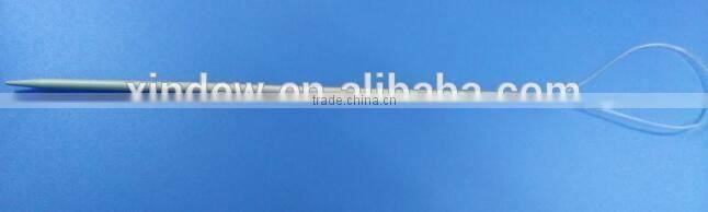 Nylon cord aluminum knitting needle