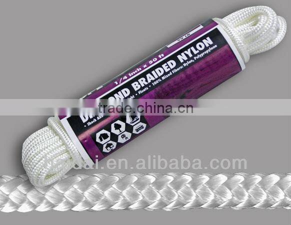 1/4 inch 6mm nylon braided rope