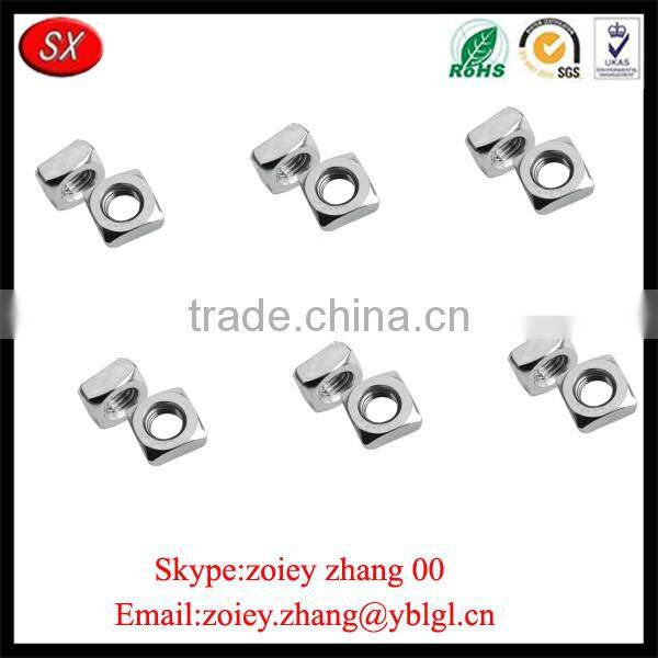 Dongguan Hardware Factory Nonstandard Stainless Steel Custom Square Threaded Nut