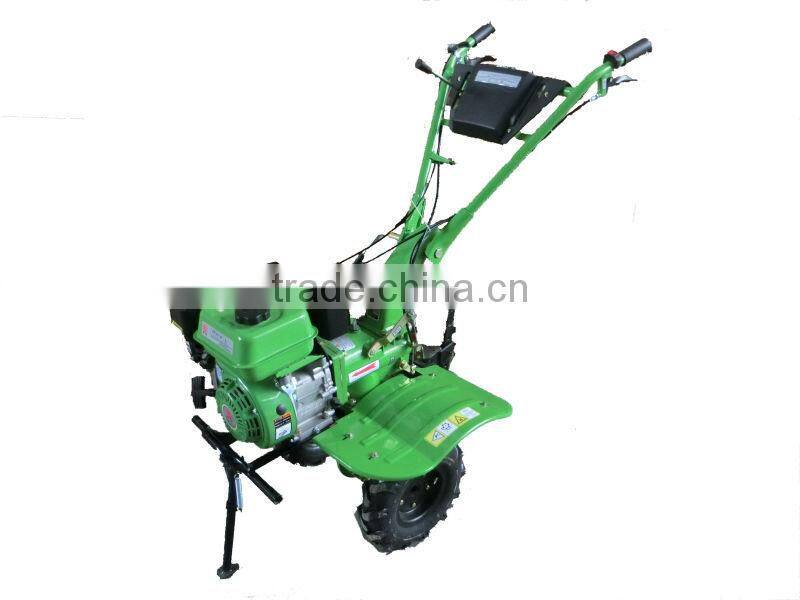 Garden cultivators, light rotary tiller with tool kit