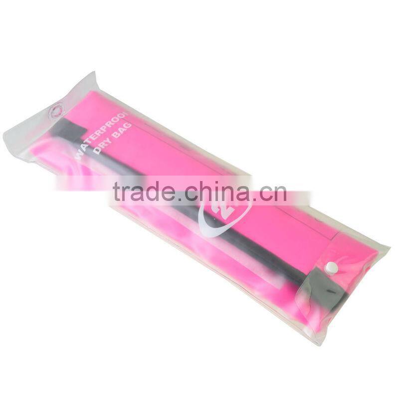 Pink Back strap dry bag waterproof sports bag folding dry bag