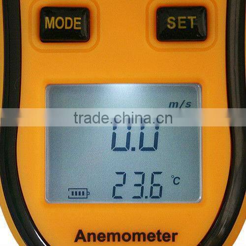 LCD Digital Anemometer Pocket Wind Speed Meter Thermometer