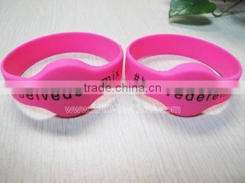 Silicon/Rubber/Plastic RFID Fundraising Bracelets with Tag-it 2048 Chip