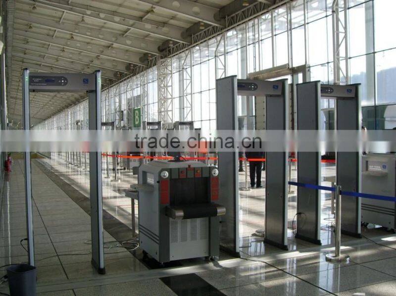 Digital Walk through metal detector 6 Detection zone security metal detector door XLD-B (LED)