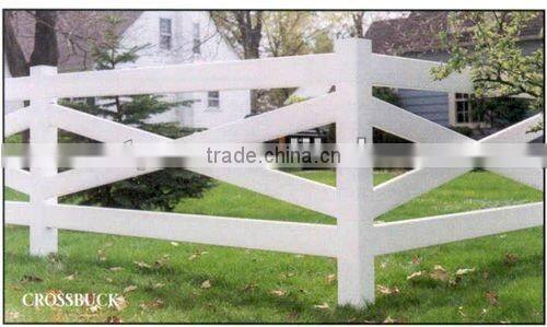 cross buck pvc horse fence
