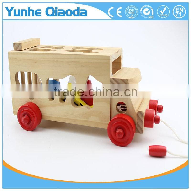 animal Shape Sorter truck - Pull Along To-animal in many Shape Blocks