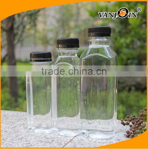Hot Sale 250ml 350ml 500ml Crystal Clear Plastic Bottles Screw Cap