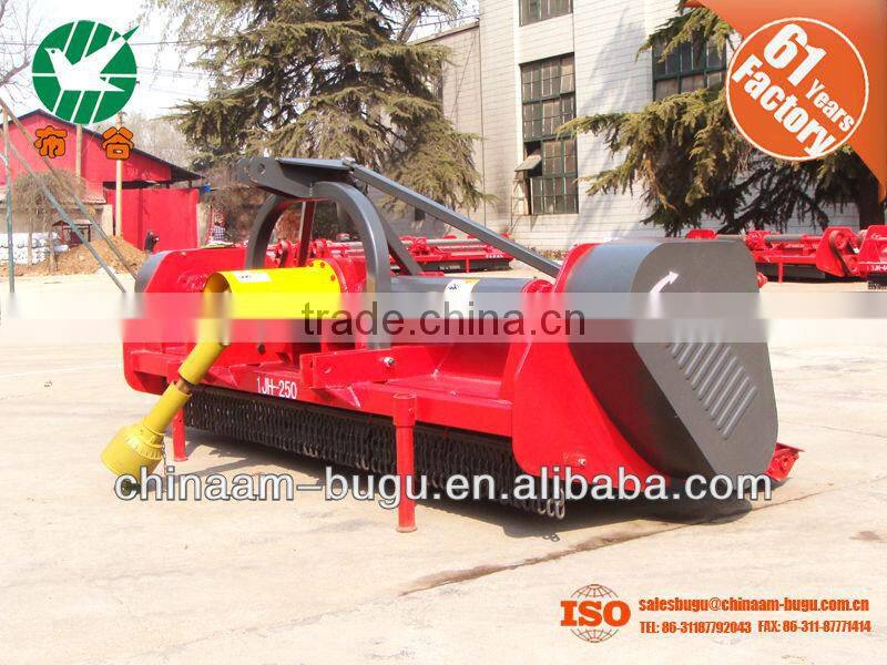 Tractor-mounted PTO rice straw chopper