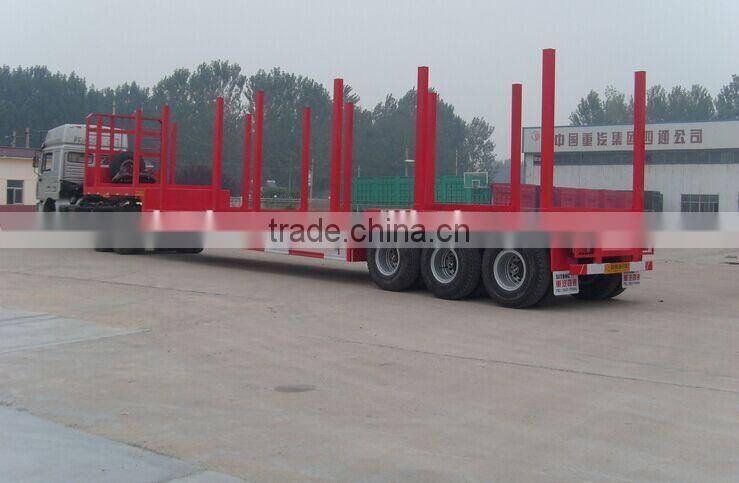 timber semi truck trailer / log loader trailer