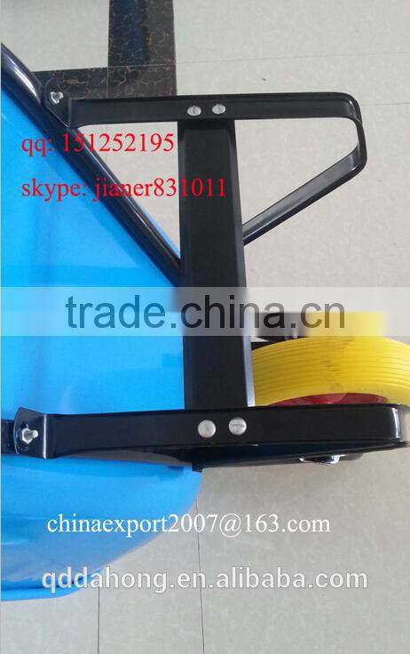 Steel Industrial Wheelbarrow with PU/Foam Wheel 4.00-8 for South America Market