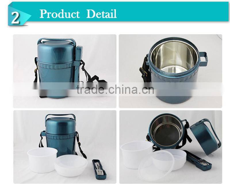 New style suitable for promotion gift round stainless steel food container (CSUP)