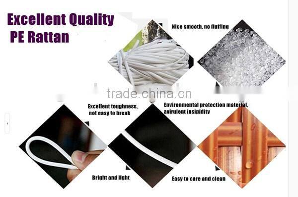 S&D eco-friendly 100% hand made poly rattan wicker gift basket with handle