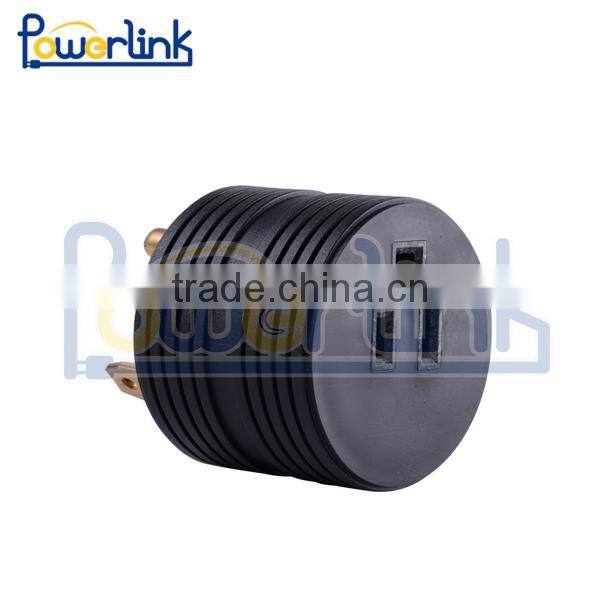 H60121 15M/30F AMP Straight RV Adapter Round Adapter 1875W/125V