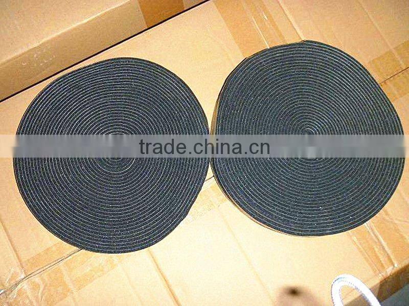 Buna-N rubber seal strip with adhesive