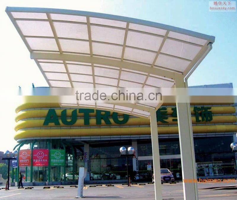 High light transimisson polycarbonate solid sheet for carport,awning,curtain wall,sound barrier