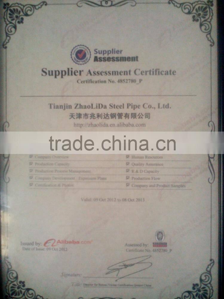 spiral steel pipe made in tianjin, china mainland zhaolida steel pipe