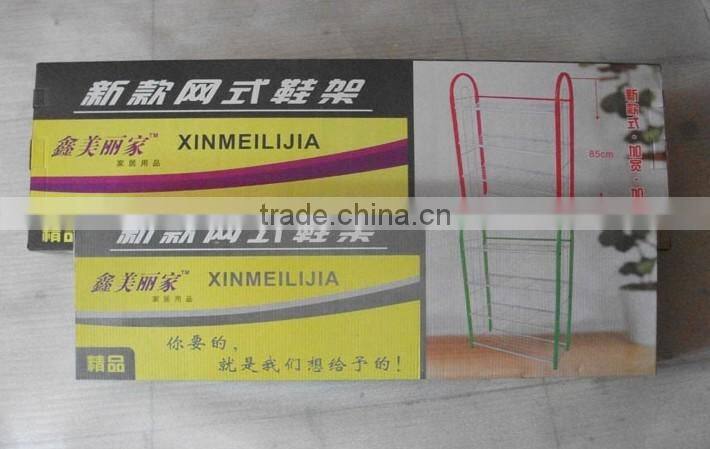 metal wire shoes stoarge rack and shoes rack with multi color