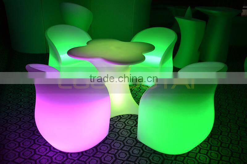 Manufacturer LED illuminated sofa/chair with remote control 16 mix changeable colors 13kgs