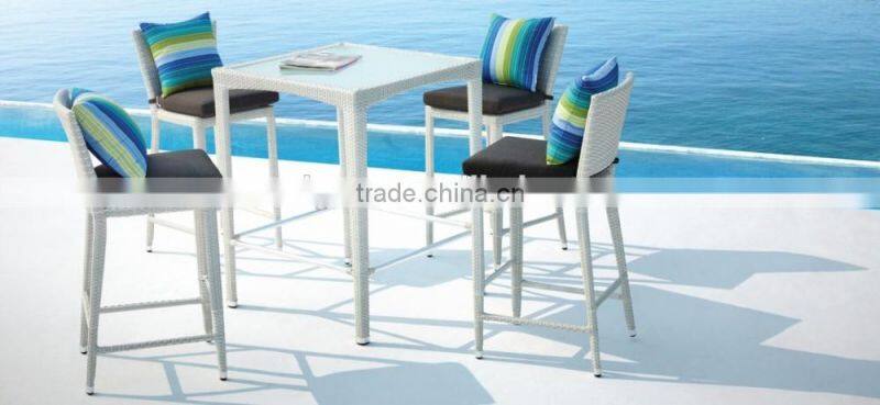 2017 Sigma SGS tested all weather outdoor commercial wicker high top bar tables