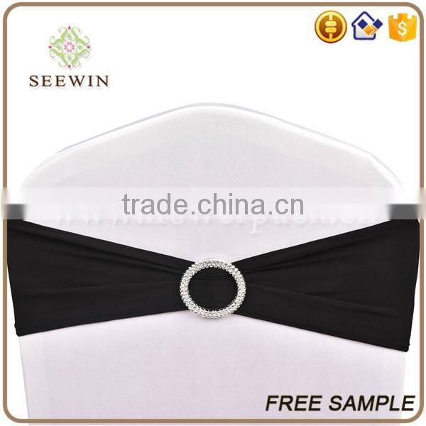 hot sale polyester spandex ruffle chair sash