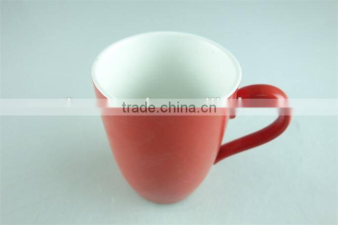 ceremic mugs,cheap stock red color glazed coffee mugs,12oz ceramic coffee mugs
