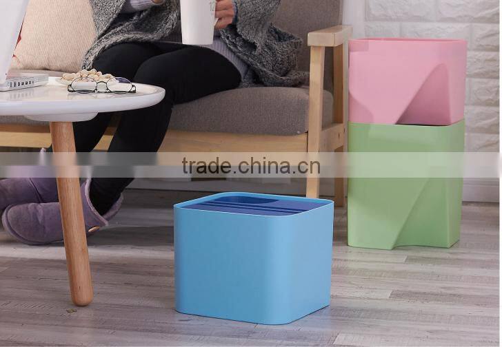 Wholesale Stock Small Order coverable classifying garbage can