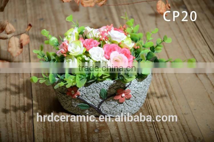 Cement public flowerpot,outdoor garden flowerpot