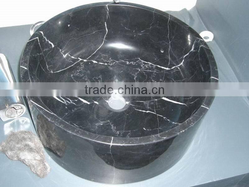 Black Marble Sink for Bathroom