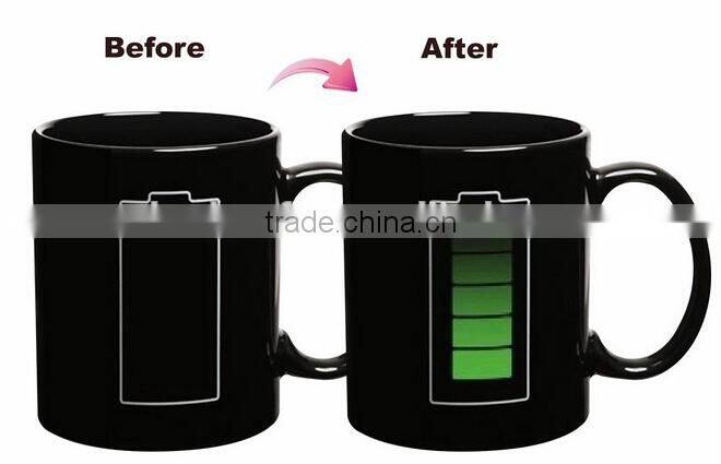 funny image printed sublimation changing mug,color changing mug