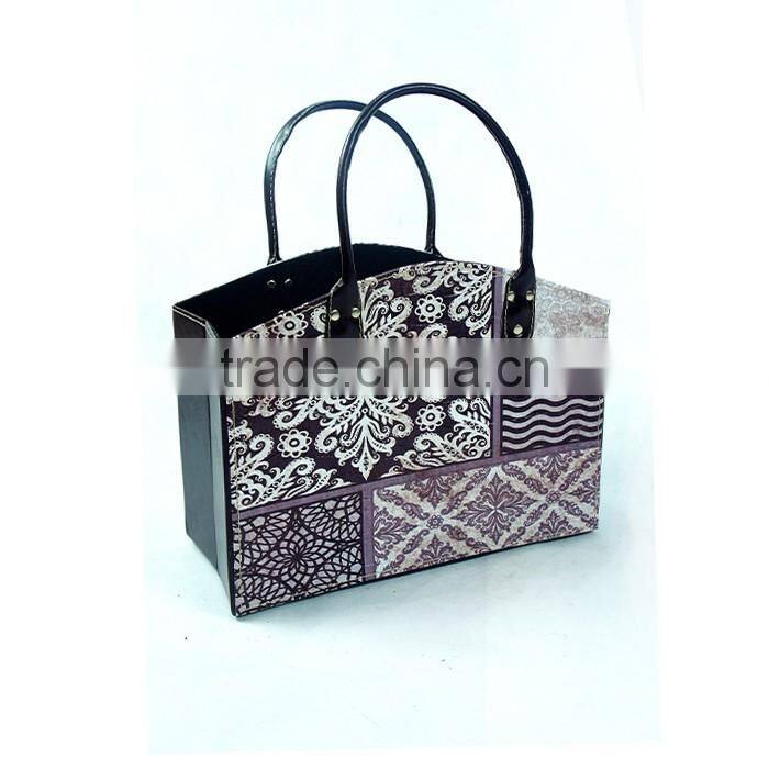 Foldable Leatherette Organizer Storage Basket Magazine And Newspaper Holder Bin