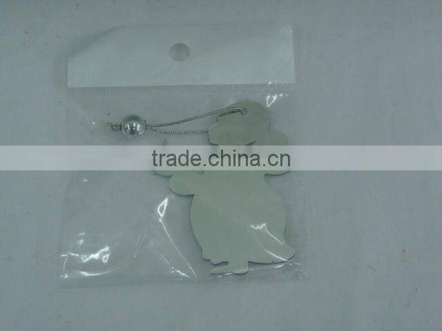 Silver Christmas angel decoration