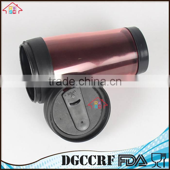 NBRSC double wall plastic 350ml advertising cup promotion thermos tumbler with paper insert