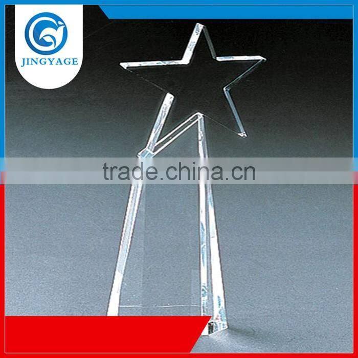 Jingyage Familiar in ODM factory factory wholesale replica star award trophy crystal true star award star crystal plaque gifts