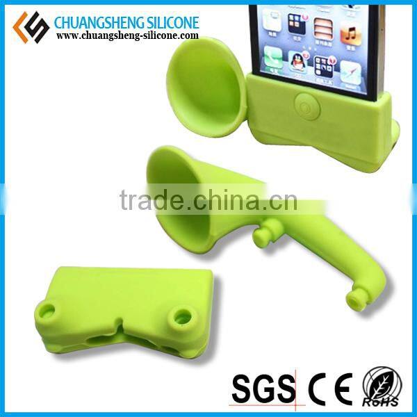 horn shaped cell phone loud speaker, cell phone bass speaker, 3d sound speaker mobile phone