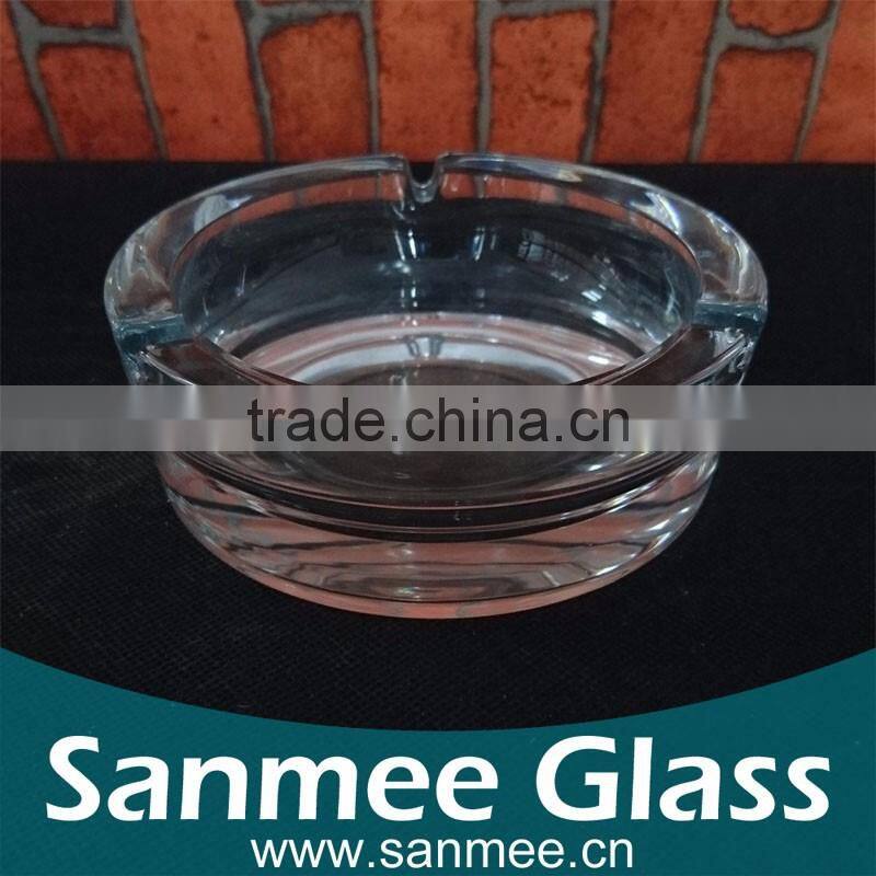 Thick Bottom Glass Outdoor Cigar Ashtray