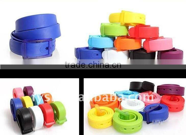 fashion silicone custom belt