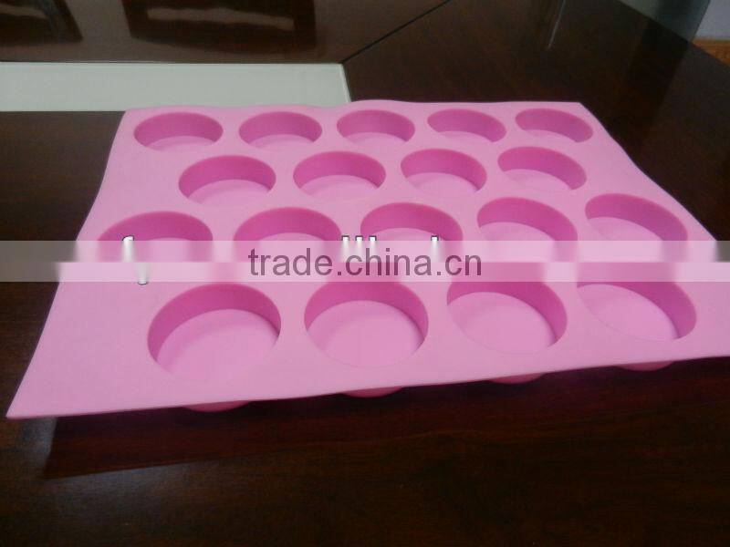 18 holes round shape cake mould silicone cake mould with FDA LFGB