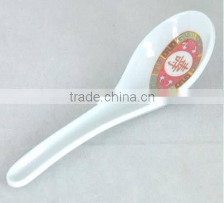 Wholesale Classic melamine chinese traditional China plastic soup spoon
