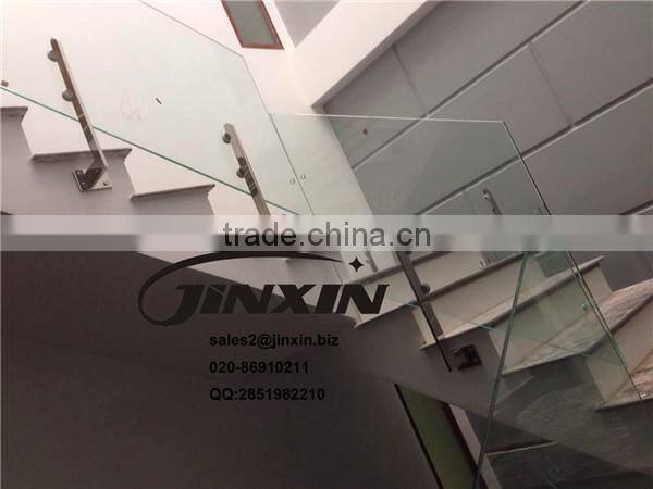 JINXIN HARDWARE- 2205 Frameless Balustrade Post Clamp Stainless Steel Glass Spigot Pool Fence