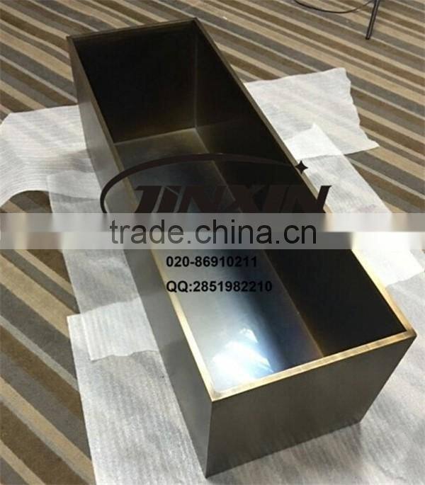 JINXIN stainless steel planter box stainless steel flower pot antique bronze polish