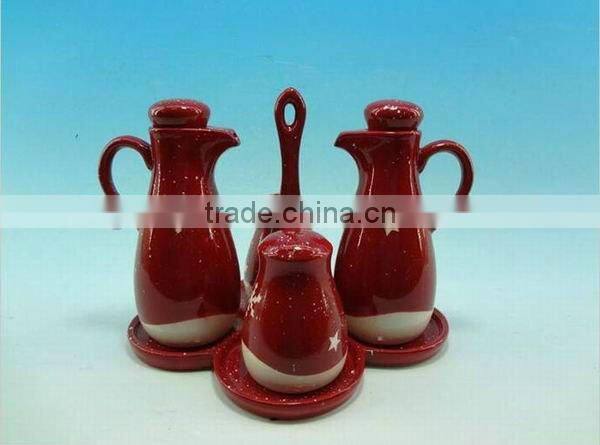 beautiful ceramic vinegar/ oil /sauce /bottle