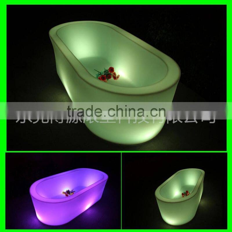 Modern popular rechargeable led lighting bathtub, led ice bucket