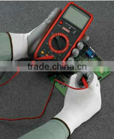 13 gauge nylon printed PU Palm coated garden gloves