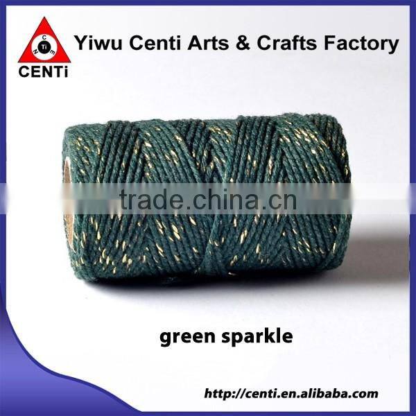 Quality silver sparkle coloured original cotton bakers twine