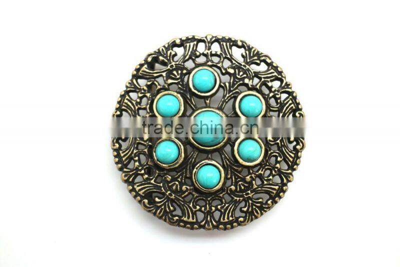 1-1/2" Standard Leather Belt Buckl, Zinc alloy material buckle with Roller, Antique Nickel belt buckle