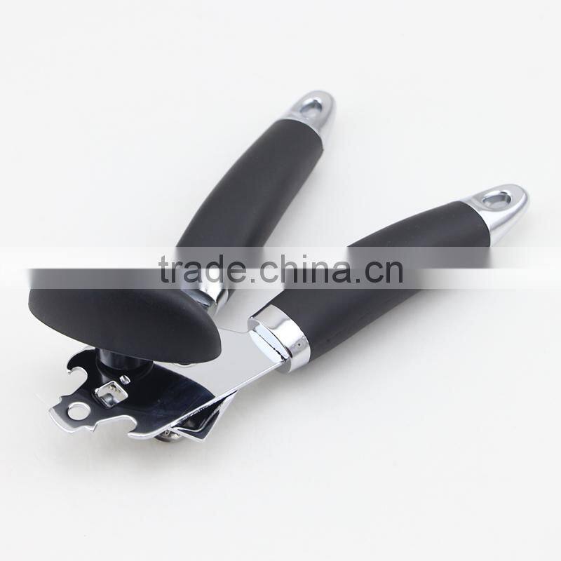 High Quality Multi Stainless Steel Can Opener with Black Handle