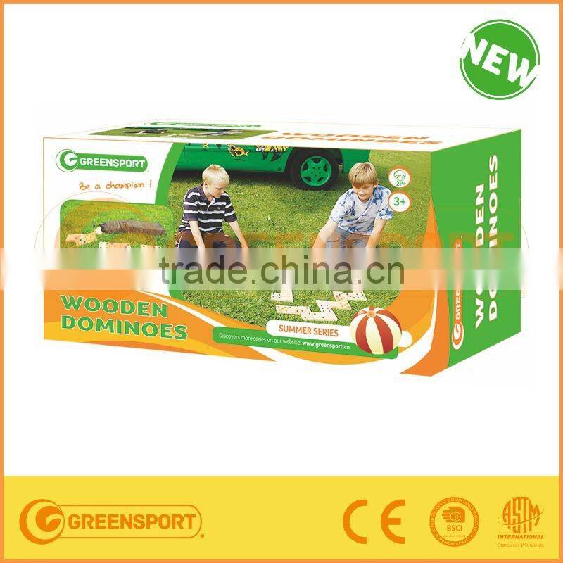 Wooden Domino Game Set for kids play