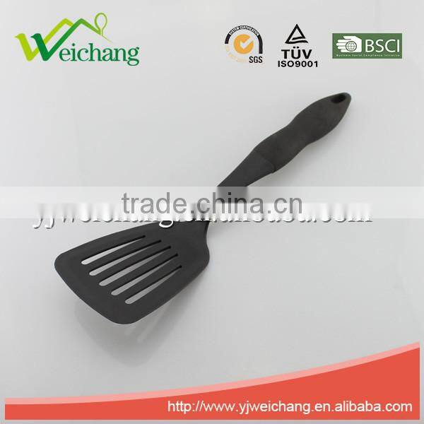 WCA032 Premium Nylon utensils SLOTTED TURNER Cooking Utensil Gadgets Set with TPR handle (Multi-color)