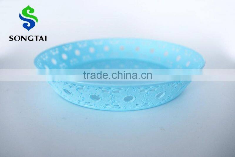 2016 New plastic pp circular fruit tray with sunflower
