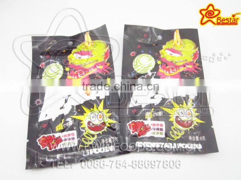 Surprise Bag !!! 3 In 1 Lollipop + Popping Candy + Tattoo